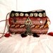 1960s Handmade Purse / Clutch. Ethnic bag with antique Kuchi pendants, coins, and tassels.