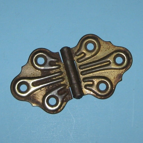 Antique Vintage Brass Steamer Trunk Hinge Butterfly Hinge DIY
