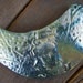 Burning Desire for Egyptian Dreams Statement Blue Silver Raku Collar