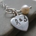 True Love personalized hand stamped necklace