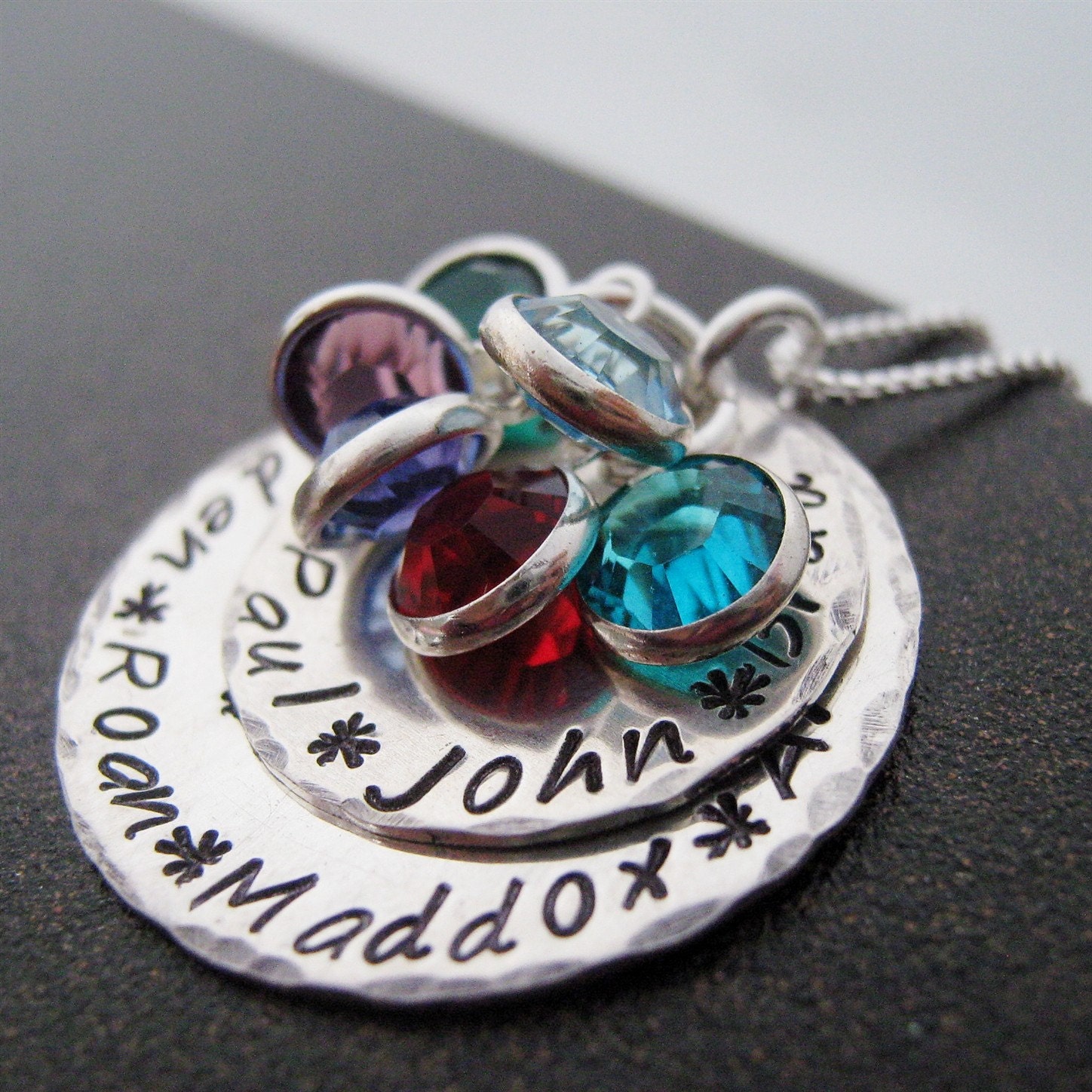Hand Stamped Jewelry Generations hand stamped necklace