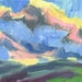 Bright Clouds - original oil painting on canvas