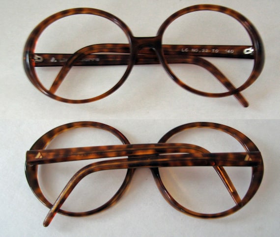 vintage 1980s glasses HUGE frames tortoise plastic by Liz