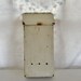 Vintage mailbox metal painted white