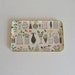 Vintage tray with great mod kitchen and floral graphics made in Japan