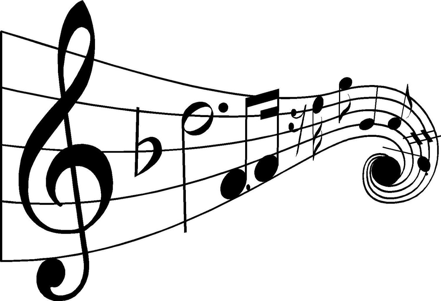 musical notes word font