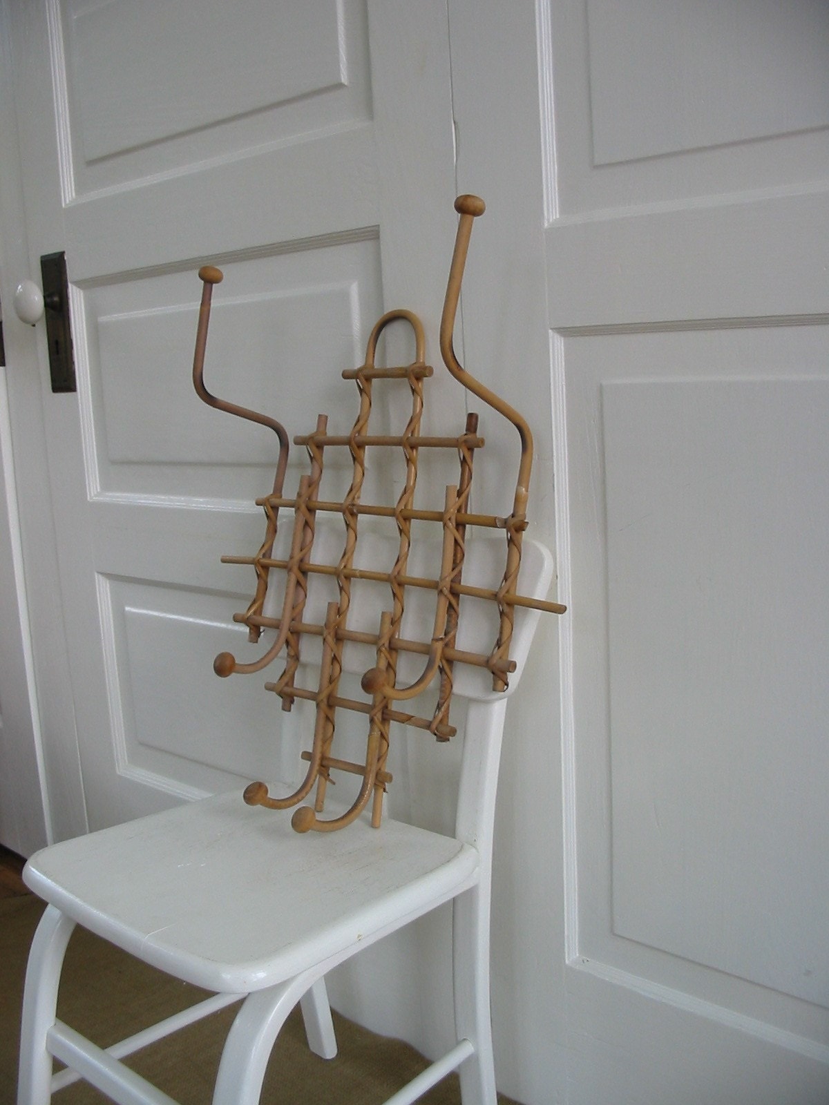 Vintage Bamboo Hat Rack