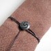 Straight Knitting Needle Case - Luxury Herringbone Tweed with Silk Lining, Gift for Knitter