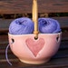 Heart Yarn Bowl / Knitting / Crochet / Needlecrafts
