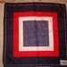 Vintage Beautiful Womans Scarf Natricia Paris Red White Blue