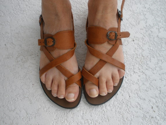 strappy thong sandals
