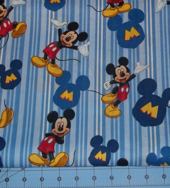 Mickey Mouse Fabric By The Yard FBTY 1 yard