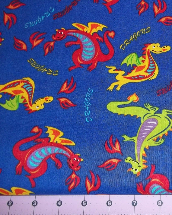 Fun Dragon Fabric By The Yard