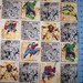 Marvel Comic Block Fabric By The Yard FBTY