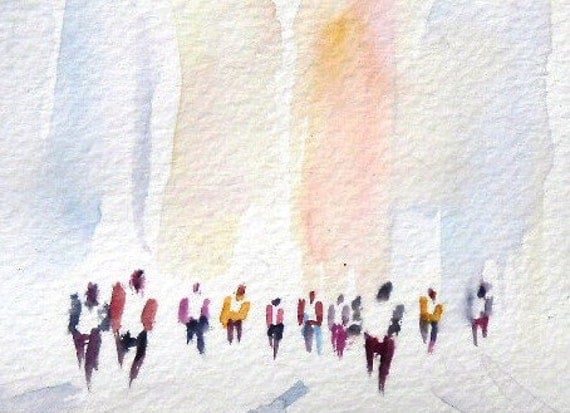 watercolor figures