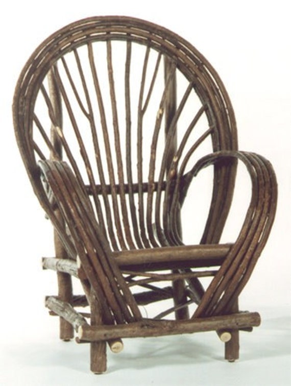 Rustic Fan Chair of Bent Willow