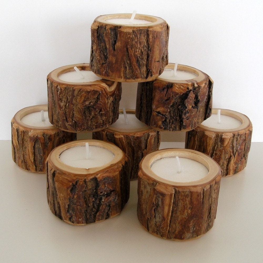 Little Dudes 8 Rustic Candle Holders