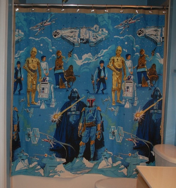 Curtains Ideas curtains made from bed sheets : Curtain Made WIth Vintage Star Wars Bed Sheet