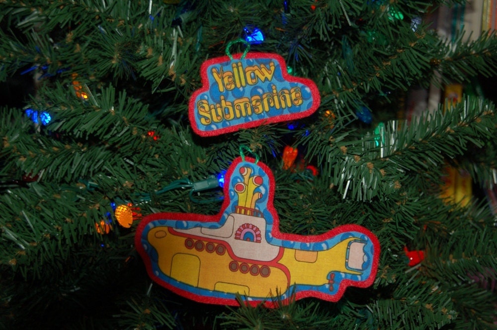 The Beatles Yellow Submarine Christmas Ornament not a