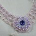 Crystal Beadwoven Lavender Choker Unique Jewelry Lady Diana