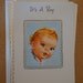 Vintage Baby Announcement It's A Boy Theme Set of Twelve