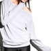 Pullover oversized dolman sweater, heather grey (s,m,l)