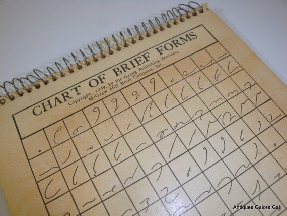 vintage-shorthand-chart-of-brief-forms-steno-notebook