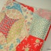 Vintage Fabric Pillow Cover Shabby Patchwork Look (608-11)