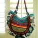 15% COUPON SALE, handmade fabric bag, purse, tote, Hobo, tribal, ethnic, vintage woven fabric, anthropology inspired