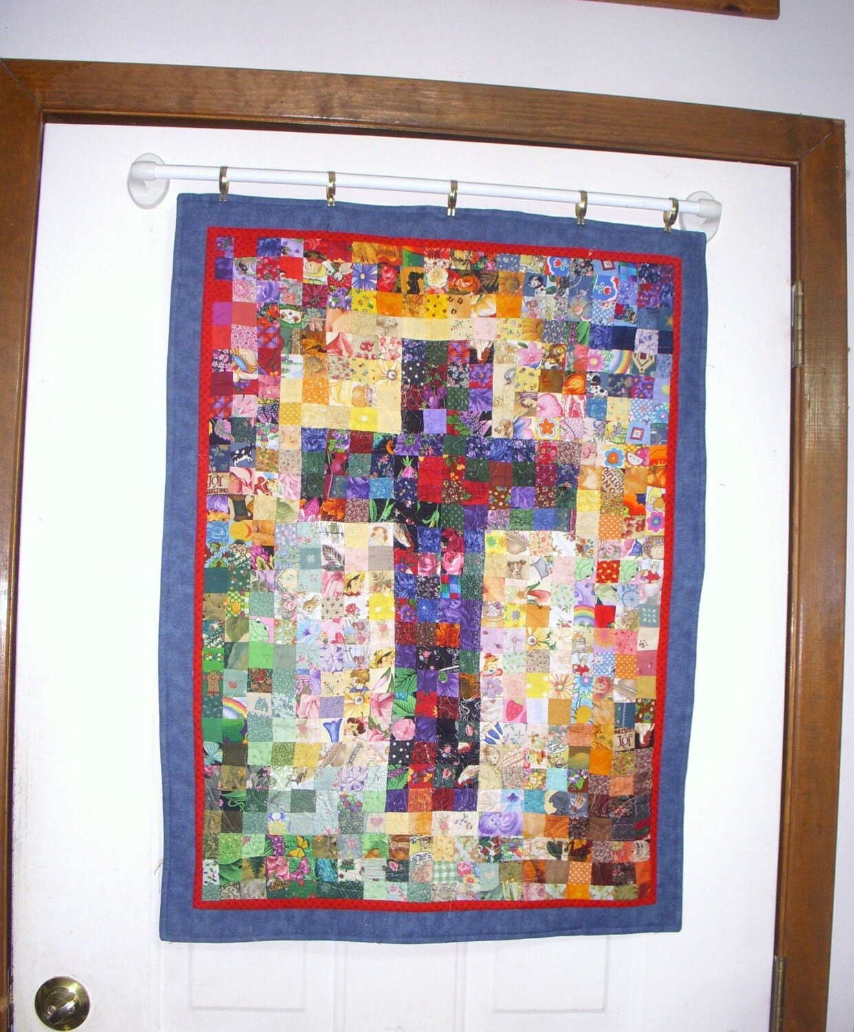 Watercolor Quilted Cross Wall Hanging