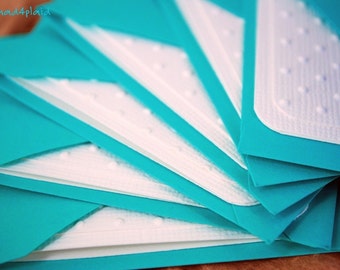 Mini Cards / Blank Cards / Embossed Cards / Cards with Envelopes/ White Cards / Square Cards / Favor Cards / Wedding Cards / mad4plaid