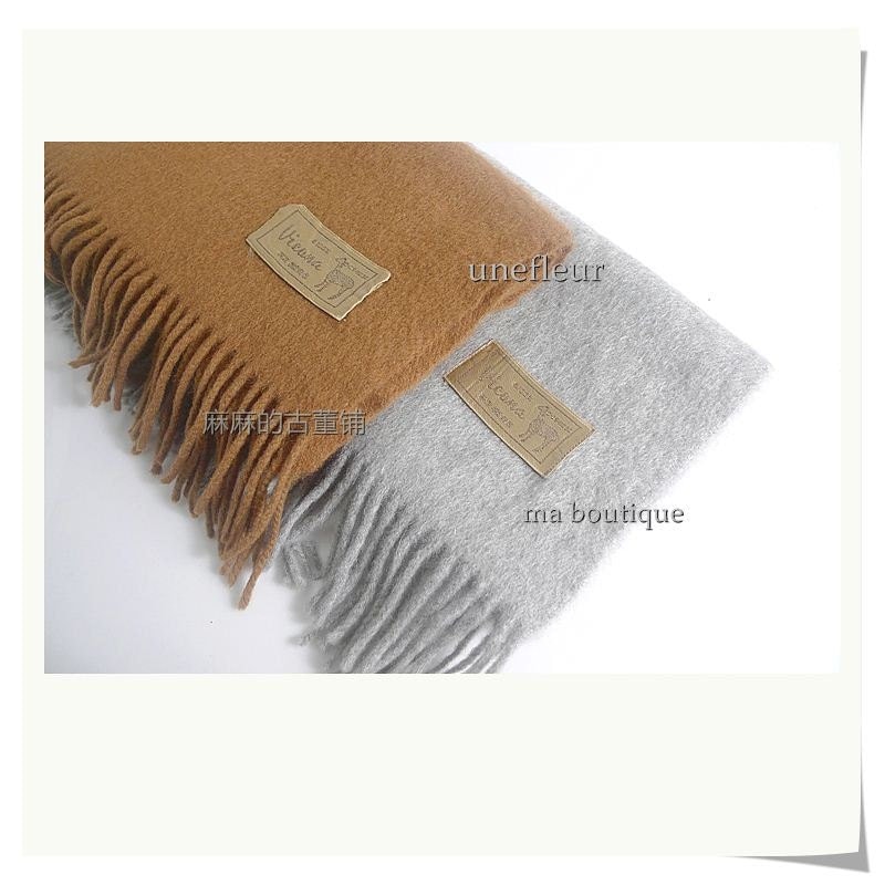 SALE VICUNA 100% vicuna scarf made in Peru grey150x30cm