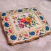Vintage Stratton Powder Compact with Floral Enamel Design