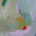 Tiny Abstract, Original oil painting on paper