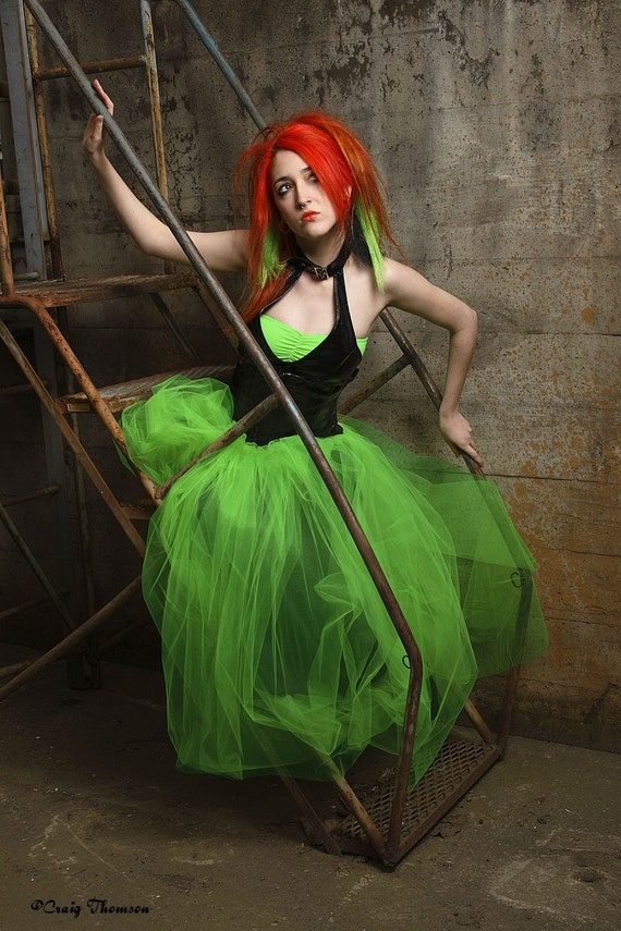 Formal Green with Envy Prom Skirt Choose your size MTCoffinz