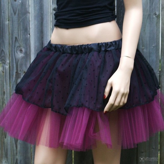 Knee length Tulle and Lace Skirt Choose your TULLE Color...