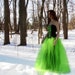 Formal Green with Envy Prom Skirt Choose your size MTCoffinz