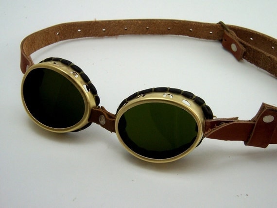 Steampunk Brass Goggles Sunglasses Larp Victorian Cosplay 