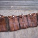Vintage Leather Bandoleer Ammo Belt Pouch Steampunk Adventurer Bandolier Steam Punk LARP Cosplay WW2 Goggles