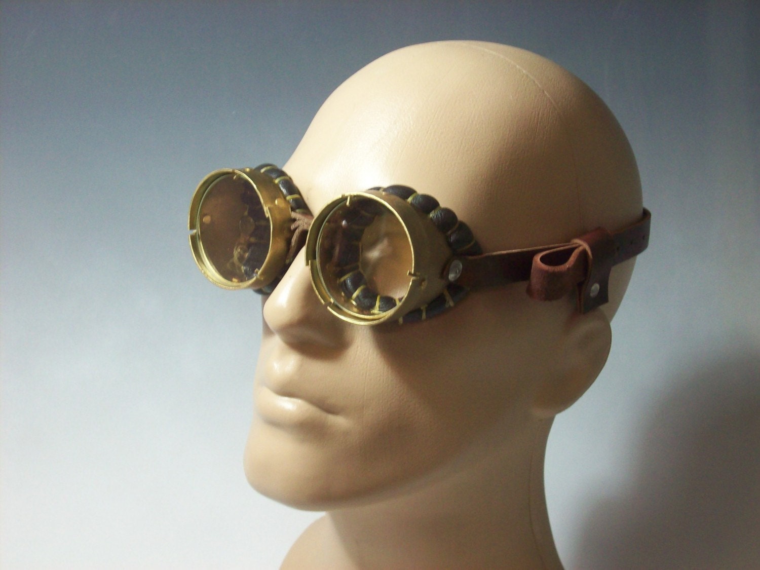 Brass Steampunk Goggles Mad Scientist Jules Verne Neo Victorian Steam Punk steampunk buy now online