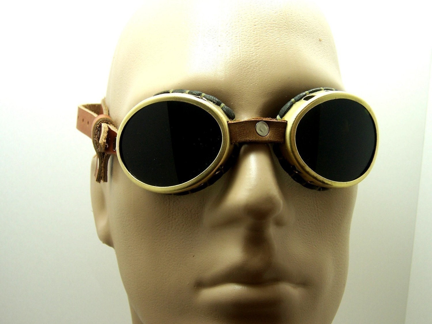 Steampunk Brass Goggles Sunglasses Larp Victorian Cosplay 