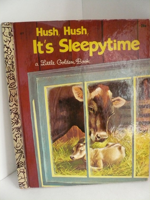 Hush Hush Its Sleepytime Vintage Little Golden Book