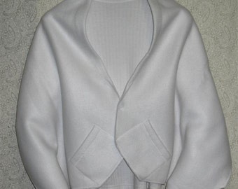White Shawl, Bed Jacket, or Reading Shawl - Cold Office / Warm Shawl