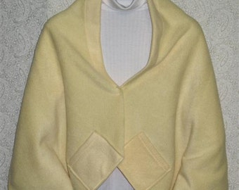 Yellow Shawl, Bed Jacket, or Reading Shawl - Cold Office / Warm Shawl