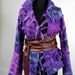 REDUCED felted jacket nuno violet magenta and blue