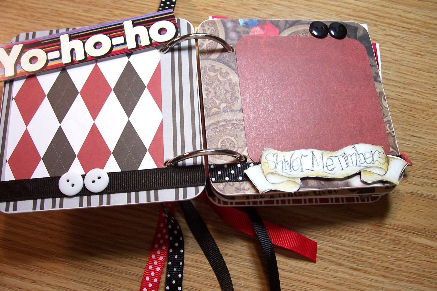 Pirates Mini Album Chipboard Scrapbook CIJ SALE by HampshireRose