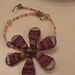 Huge beaded flower chocker