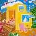 1980s French Seasons Tea Towel