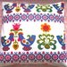 Rare 1970s Dekoplus Fabric Cushion Cover - Folk - Love Birds
