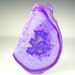 Lavender and Violet Druzy Agate Semi Precious Stone Pendant Bead